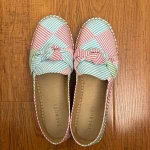 Talbots espadrille bow‎ shoes, size 8